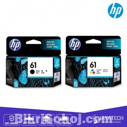 Genuine HP 61 Black & Colour Ink Cartridge Set